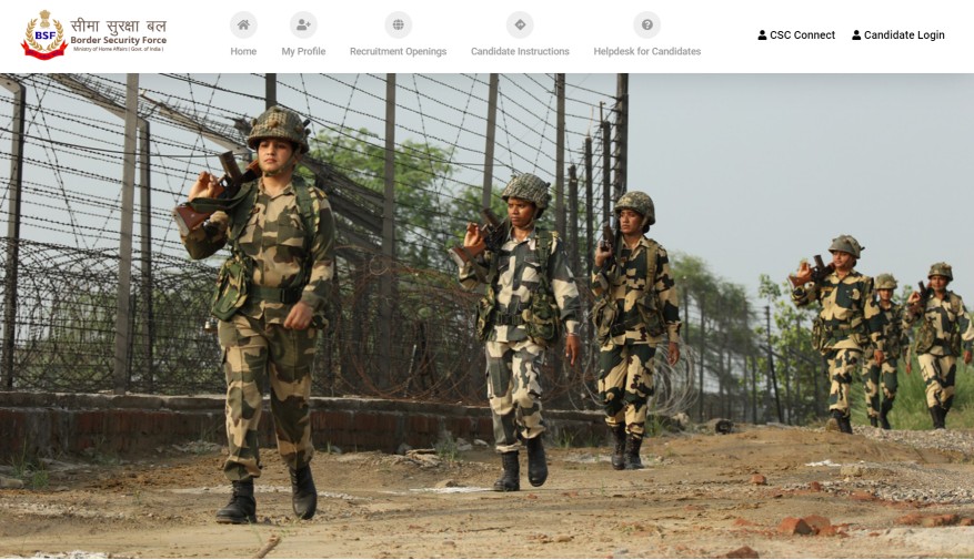 BSF Bharti Online Apply